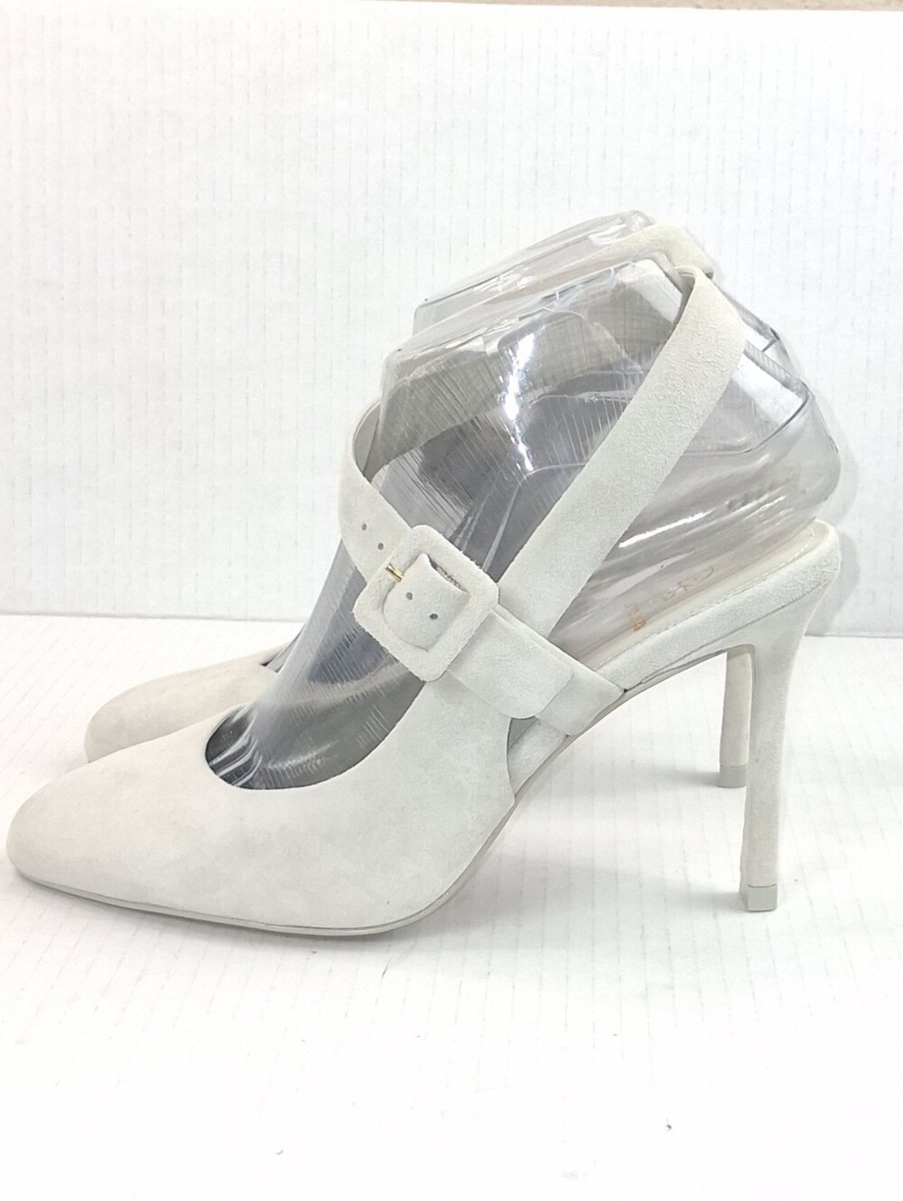 Larroude Deena by Larroude Mushroom Gray Suede Pumps